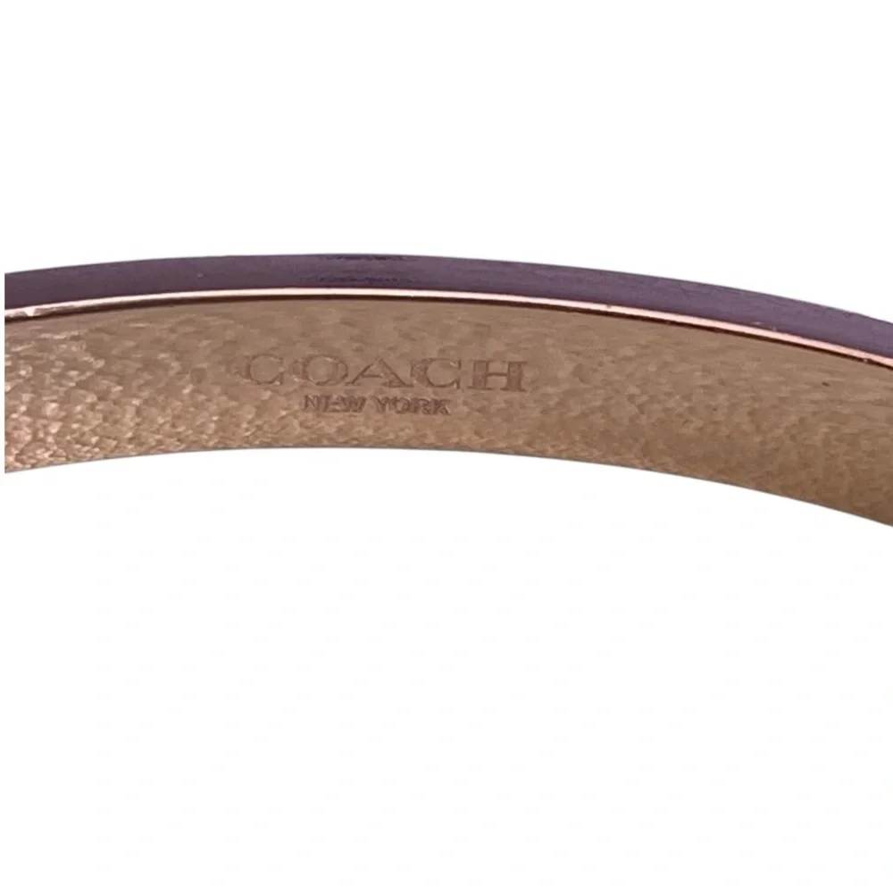 Coach Gold Bracelet with Embossed Logo - Picture 4 of 6